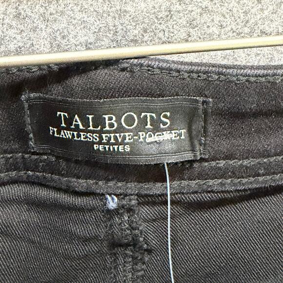 Talbots Barely Boot Jeans Womens 6P Black High Waist Flawless 5 Pocket Denim - Picture 12 of 16